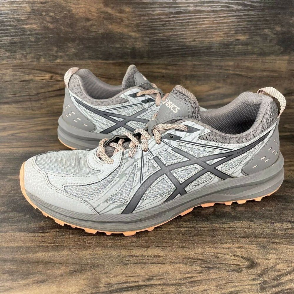 Asics Frequest Trail Running Grey Pink Sneakers Women's Size US 9W 1012A126
